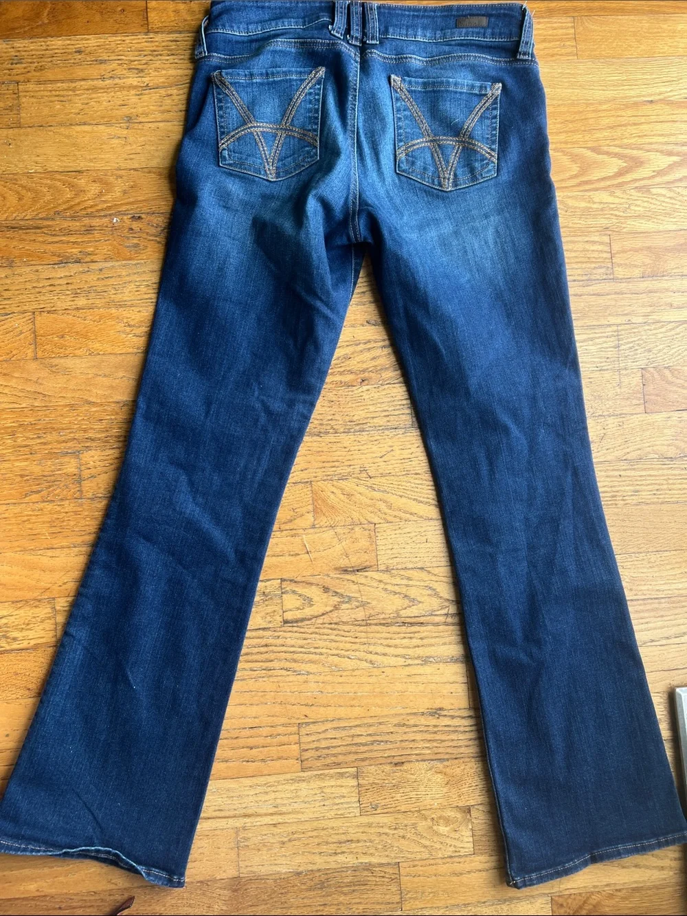 Kut from the Kloth Dark Natalie high rise boot cut flare Jeans size 8